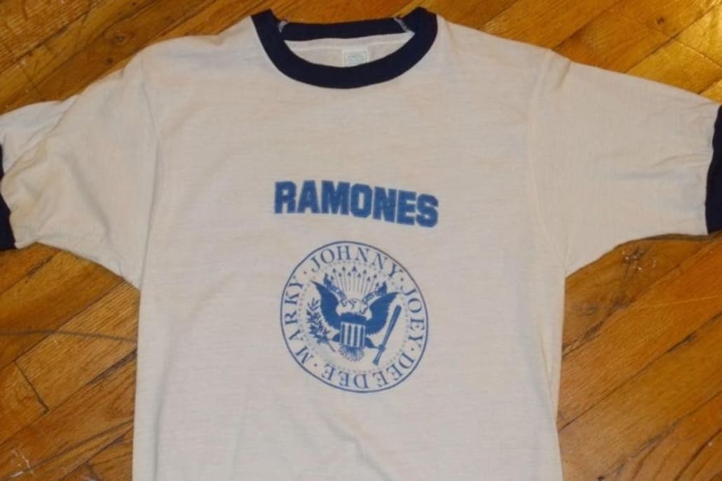 One of the most copied t-shirts in merchandising history – The Ramones.
