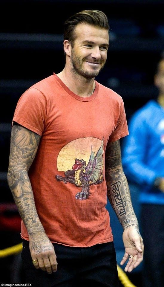 Beckham Wearing Vintage